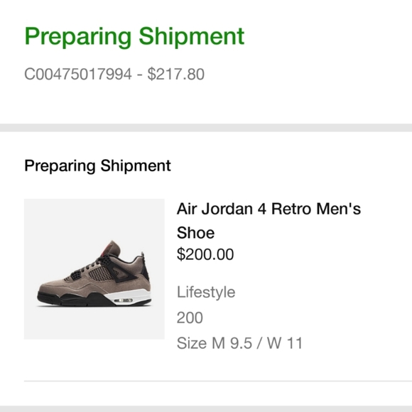 SOLD     NEW AIR JORDAN 4 RETRO TAUPE HAZE - Picture 7 of 7